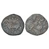 Image 1 : Medieval India: Hindu Shahis of Ohind - copper coin of Vakkadeva (950-1050 AD), Deyell 41/42, 2.74g.