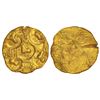 Image 1 : Medieval India: Chalukyas of Kalyani, gold punch-marked gadyana of Jayasimha II Jagadekamalla, 3.92g