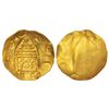 Image 1 : Medieval India: Western Chalukyas of Kalyani, gold punch-marked gadyana of Someshvara II, 4.46g.