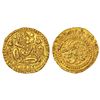 Image 1 : Medieval India: Kadambas of Hangal, gold gadyana, Nakareshwara, Bankapur, MCSI-I 229, 4.20g.
