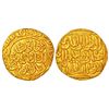 Image 1 : Sultans of Delhi, Tughluqs, gold tanka of Ghiyath al-Din Tughlaq, Qila'a Deogir, 734,GG D302, 10.94g