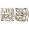 Image 1 : Mughals: Akbar (1556-1605 AD), silver ½ rupee, mintless type, Ilahi 34, KM 64.1, 5.56g.