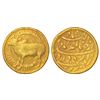 Image 1 : Mughals: Jahangir, gold zodiacal mohur, Agra mint, 'Taurus' sign, AH 1028/RY 14, KM 180.4, 10.71g.