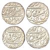 Image 1 : Mughal Potentates, local Zamindar issue, silver rupee (2), Hathras mint, Shah Alam II. (2 coins)