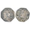 Image 1 : Independent Kingdoms: Assam, Siva Simha, silver ½ rupee, Queen Sarvvesvari, RY 27, 5.66g.