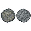 Image 1 : Independent Kingdoms: Sikh Empire, copper fulus, Dera mint, legend Rai'j Fateh Gobind, 8.13g.