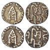 Image 1 : Princely States: Bundi, Ram Singh (1824-1889 AD), silver ? rupee (2), 1.40g and 1.22g.