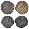 Image 1 : Princely States: Travancore, copper thira cash (2 coins).