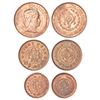 Image 1 : Princely States: Travancore, Bala Rama Varma II (1924-1949 AD), set of 3 copper coins.