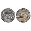 Image 1 : Bombay Presidency, Mumbai mint, silver 1/5 rupee, in name of Shah Jahan II/RY Ahd, KM 270, 2.30g.