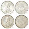 Image 1 : British India: George V, silver rupee (2), Bombay mint, 1921, PR 227; and 1922, GK 1044. (2 coins)