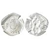 Image 1 : Republic India: 1993, aluminum 5 paise, Calcutta mint, substantially expanded planchet.