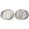 Image 1 : Republic India: 2003, ferratic stainless steel, 1 rupee, Calcutta mint, off center and multiple stru