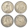 Image 1 : Foreign: Great Britain, Victoria (1837-1901 AD), silver 1 shilling (2), 1x 1887 and 1x 1900.