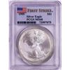 Image 1 : 1995 $1 American Silver Eagle Coin PCGS MS68 First Strike