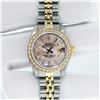 Image 5 : Rolex Ladies Two Tone Pink Mother of Pearl Diamond Datejust Wristwatch