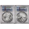 Image 1 : 2021-(S) Type 1 & Type 2 $1 American Silver Eagle Coins PCGS MS69 First Strike