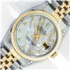 Image 1 : Rolex Men's Two Tone MOP Diamond Datejust Wristwatch