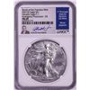 Image 1 : 2021(S) Ty. 1 $1 American Silver Eagle Coin NGC MS69 Jeppson Signed Emergency Release