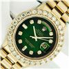 Image 1 : Rolex Men's 18K Yellow Gold 4.0 ctw Diamond Day Date President Wristwatch