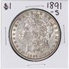 Image 1 : 1891-S $1 Morgan Silver Dollar Coin