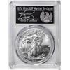 Image 1 : 2021-(W) Type 1 $1 American Silver Eagle Coin PCGS MS70 Cleveland Signature FDOI