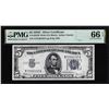 Image 1 : 1934C $5 Silver Certificate Note Fr.1653W Wide PMG Gem Uncirculated 66EPQ