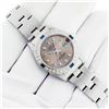 Image 3 : Rolex Ladies Stainless Steel Salmon Arabic Diamond and Sapphire Datejust Wristwatch