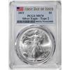 Image 1 : 2021 Type 2 $1 American Silver Eagle Coin PCGS MS70 First Day of Issue