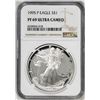 Image 1 : 1995-P $1 Proof American Silver Eagle Coin NGC PF69 Ultra Cameo