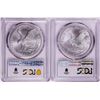 Image 2 : Lot of 2021-(S) & (W) Type 2 $1 American Silver Eagle Coins PCGS MS69 First Strike