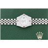 Image 4 : Rolex Ladies Stainless Steel White Diamond & Ruby Datejust Wristwatch