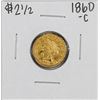 Image 1 : 1860-C $2 1/2 Classic Head Quarter Eagle Gold Coin