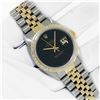 Image 3 : Rolex Men's Two Tone Diamond Black Onyx Datejust Wristwatch