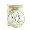 Image 1 : Roll of (20) Brilliant Uncirculated 1963 Franklin Half Dollar Coins