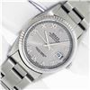 Image 2 : Rolex Men's Stainless Steel Slate Grey Roman Datejust Watch With Box And Booklets