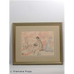 Snow White Doves Giclee on Paper