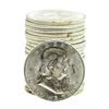 Image 1 : Roll of (20) Brilliant Uncirculated 1954 Franklin Half Dollar Coins