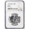 Image 1 : 1956 Type 1 Proof Franklin Half Dollar Coin NGC PF67