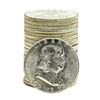 Image 1 : Roll of (20) Brilliant Uncirculated 1956 Franklin Half Dollar Coins