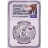 Image 1 : 2020 Cameroon 1000 Francs High Relief Donald Trump Silver Coin NGC PF70 Ultra Cameo