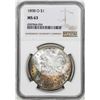 Image 1 : 1898-O $1 Morgan Silver Dollar Coin NGC MS63 Nice Toning