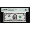 Image 1 : 1976 $2 Federal Reserve STAR Note Fr.1935-K* Dallas PMG Superb Gem Uncirculated 67EPQ