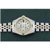 Image 8 : Rolex Ladies Two Tone Diamond and Emerald Datejust Wristwatch