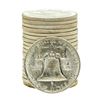 Image 2 : Roll of (20) Brilliant Uncirculated 1962-D Franklin Half Dollar Coins
