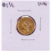 Image 1 : 1846 $2 1/2 Liberty Head Quarter Eagle Gold Coin