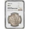 Image 1 : 1899-S $1 Morgan Silver Dollar Coin NGC MS61