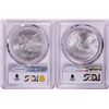 Image 2 : Lot of 2021-(S) & (W) Type 2 $1 American Silver Eagle Coins PCGS MS69 First Strike