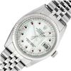 Image 2 : Rolex Men's Stainless Steel Diamond and Ruby Datejust Wristwatch