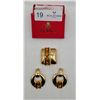Image 2 : Ivana Trump Gold And Amber Brooch And Earrings